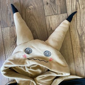 Super cute miccostumes Women's Yellow Ghost Cosplay Cloak with Skirt Belt Gloves